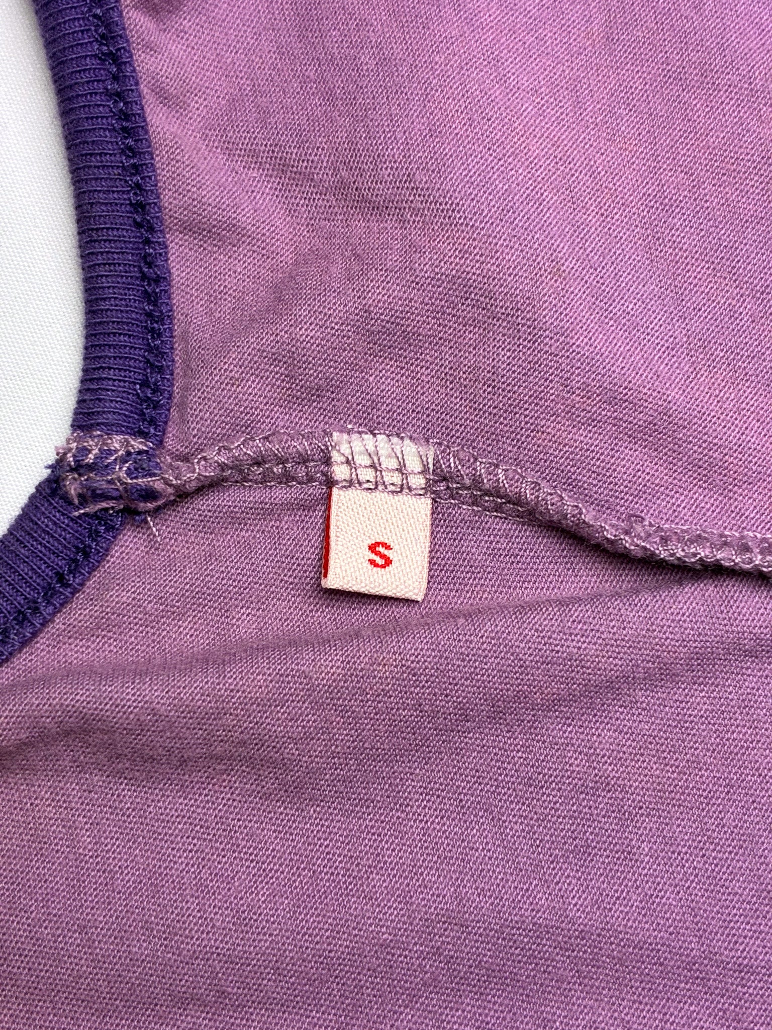 Replay 2000s Purple Beaded 1981 Logo Plunge Tank - M