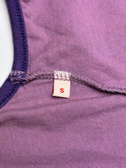 Replay 2000s Purple Beaded 1981 Logo Plunge Tank - M