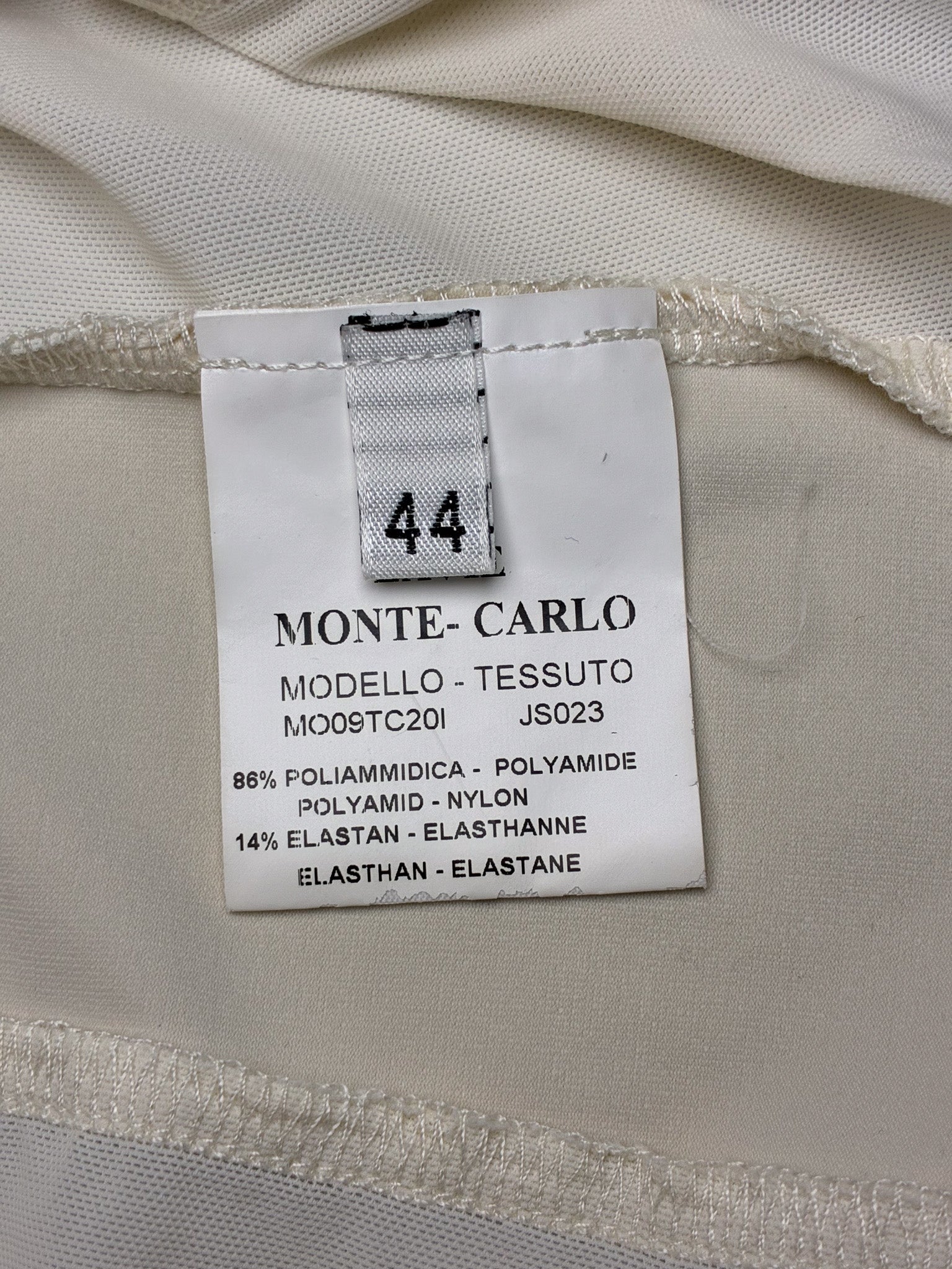 La Vie Monte-Carlo 2000s Cream Studded Lace-Up Top - S