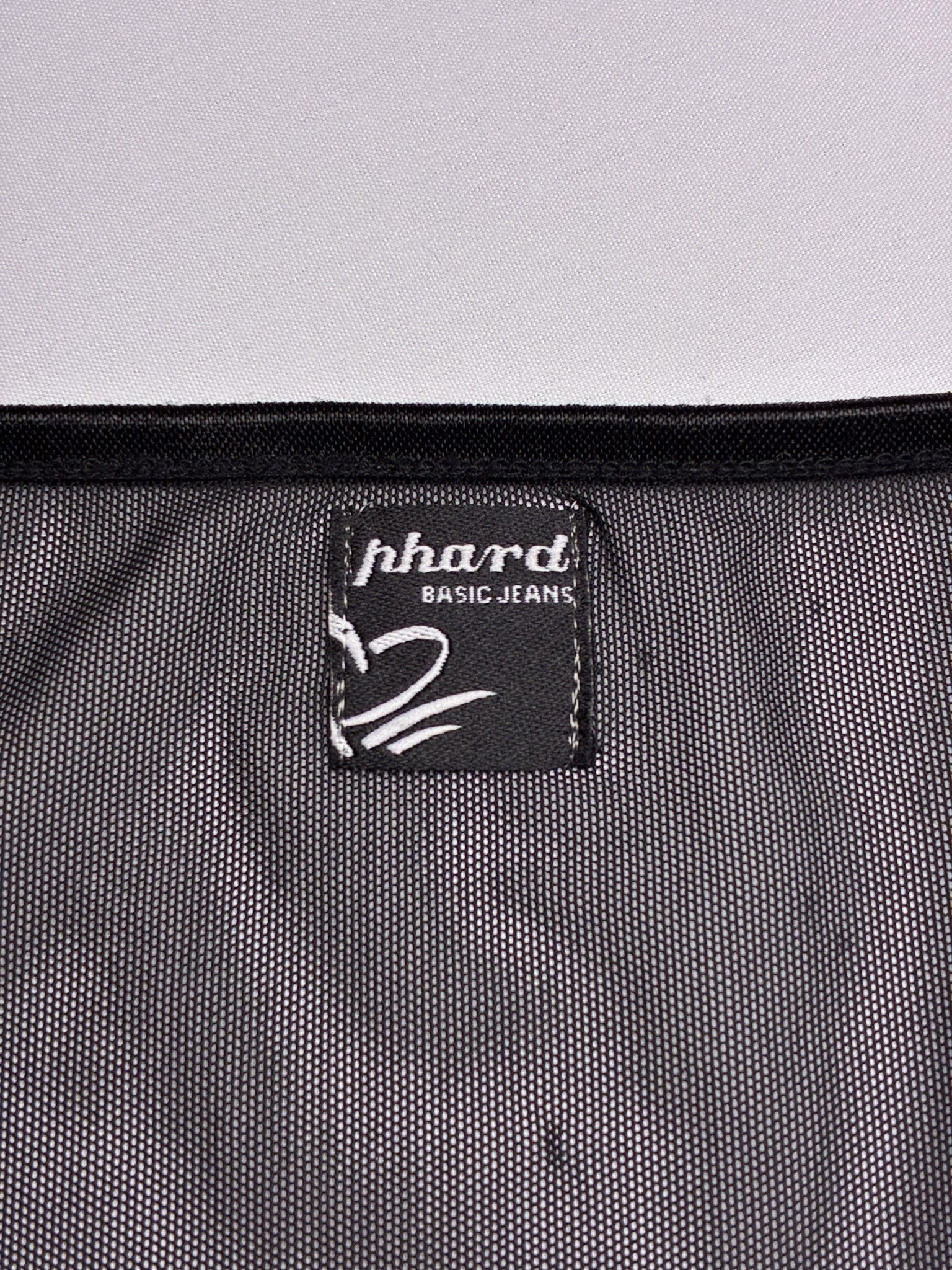 Phard 2000s Black Beaded Mesh Tank Top - S/M