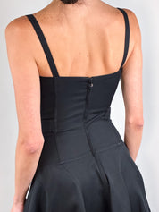 Dolce & Gabbana S/S 2007 Black Corset Lace-Up Fit and Flare Dress - XS/S