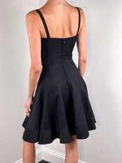 Dolce & Gabbana S/S 2007 Black Corset Lace-Up Fit and Flare Dress - XS/S
