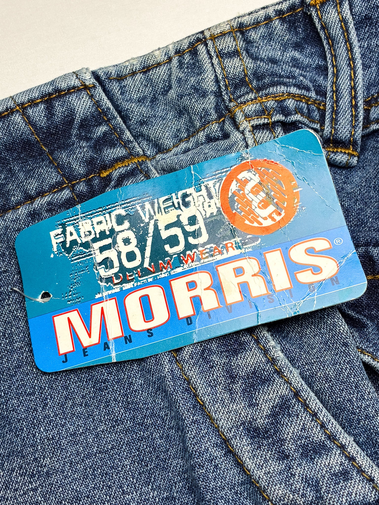 Morris Jeans Division 2000s Medium Wash Wide-Leg Flare Jeans - W30