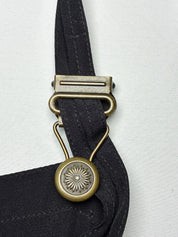 Rifat Ozbek 1990s Black Overall Mini Dress - S
