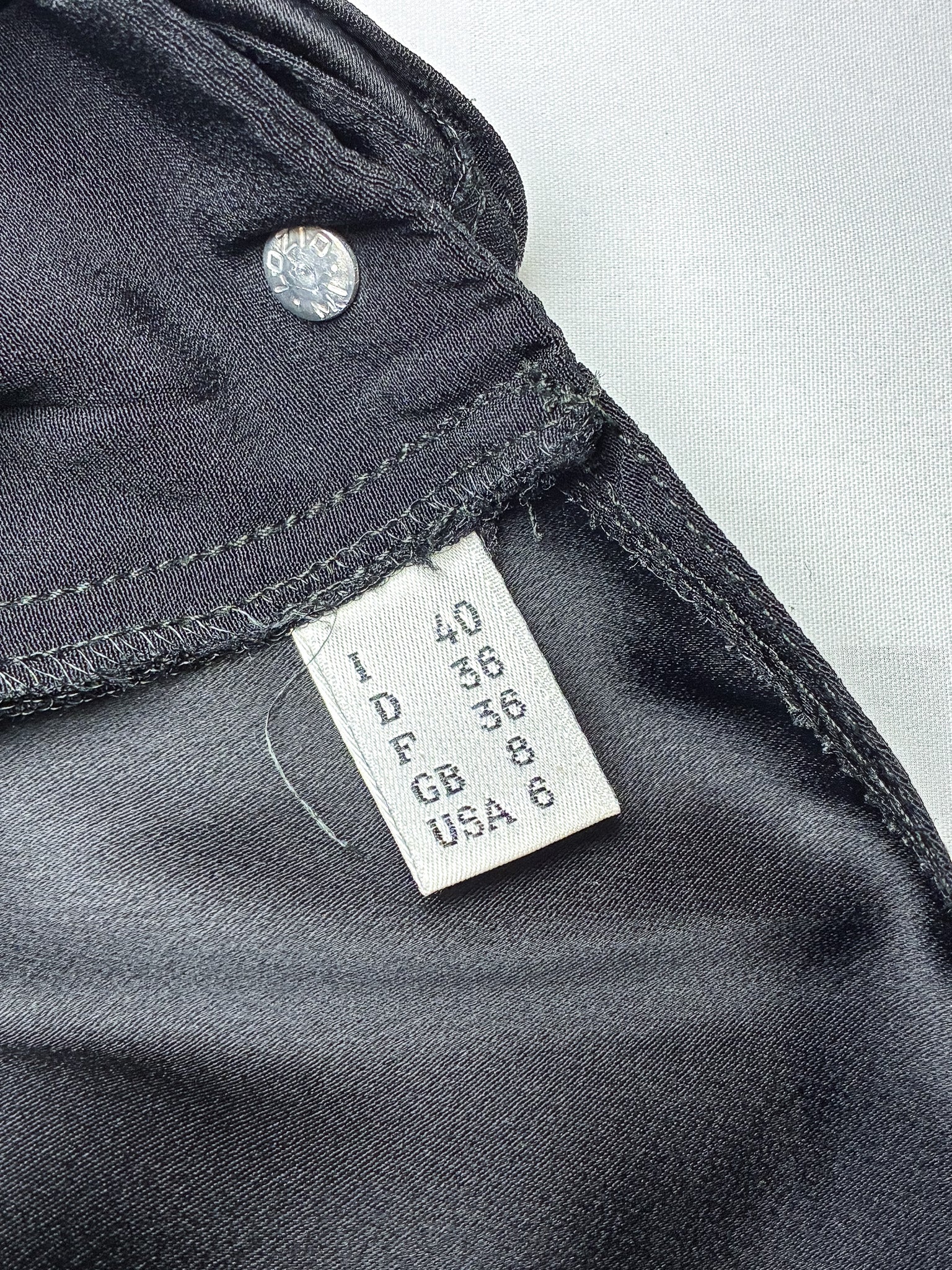 Rifat Ozbek 1990s Black Overall Mini Dress - S