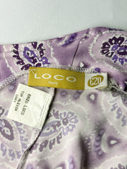 Enzo Loco Paris 2000s Lavender Ruffle Hem Skirt & Halter Top Set - XS/S