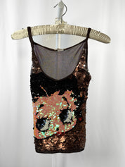 Extyn 2000s Brown Sequin Betty Boop Tank Top - S