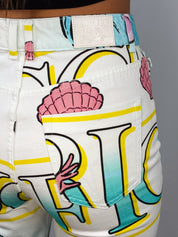 Fiorucci 2021 Cosmic Waters Mermaid Print Jeans - W29