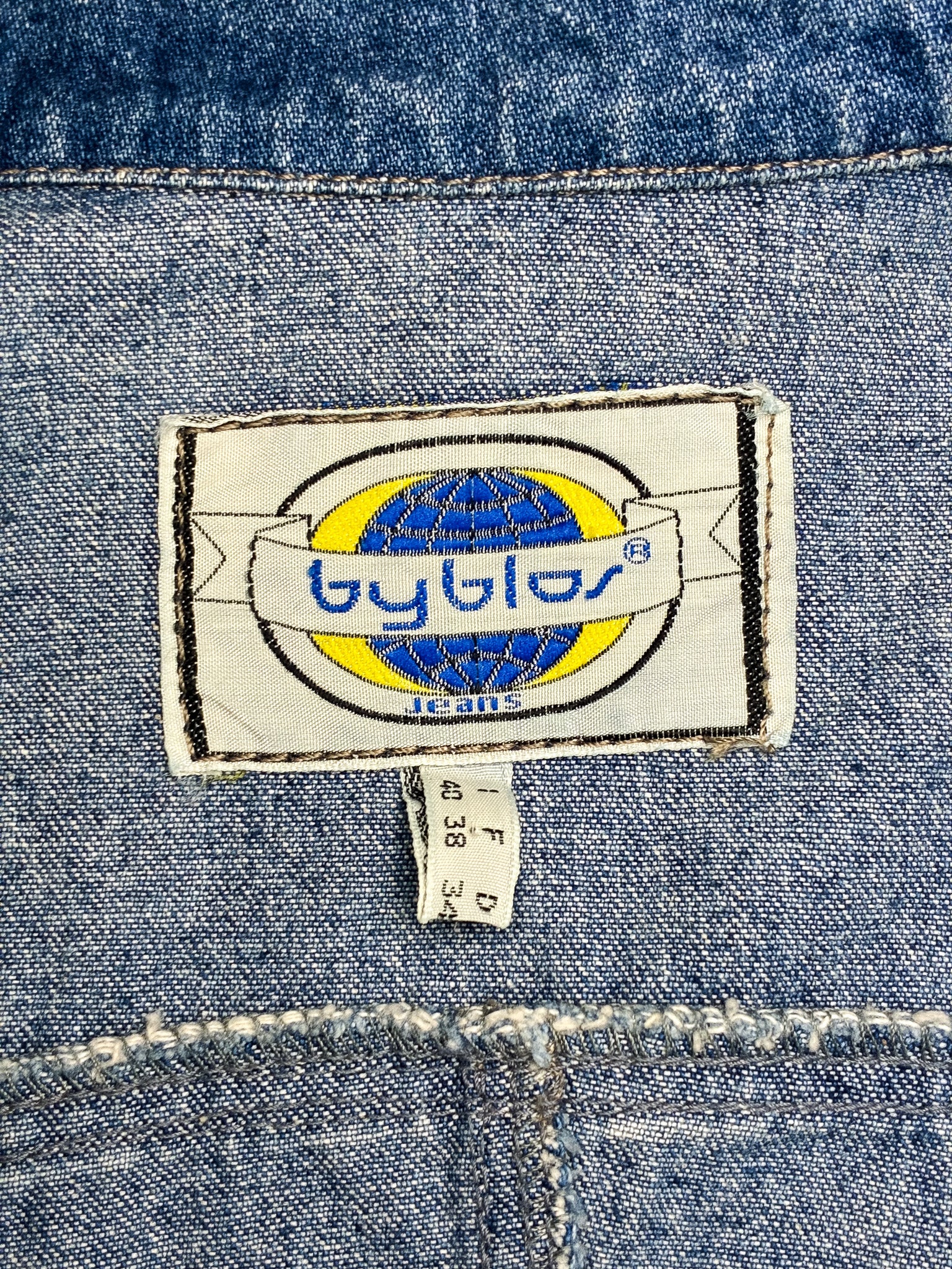 Byblos 1980s Stonewash Denim Bolero Jacket - XS/S