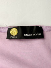 Enzo Loco Paris 2000s Lavender Ruffle Hem Skirt & Halter Top Set - XS/S