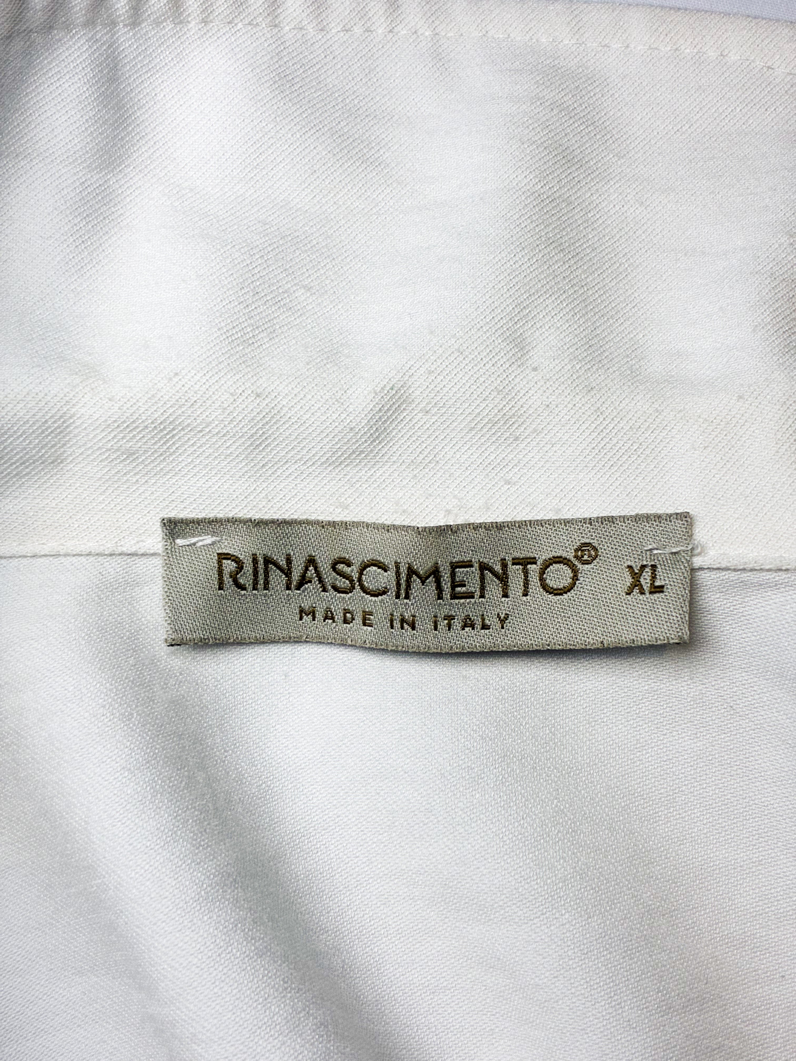 Rinascimento 2000s Cream Cropped Zip Utility Jacket - L/XL