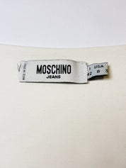 Moschino Jeans 2000s Cream Watercolor Goldfish Print Appliqué Tank - XS/S