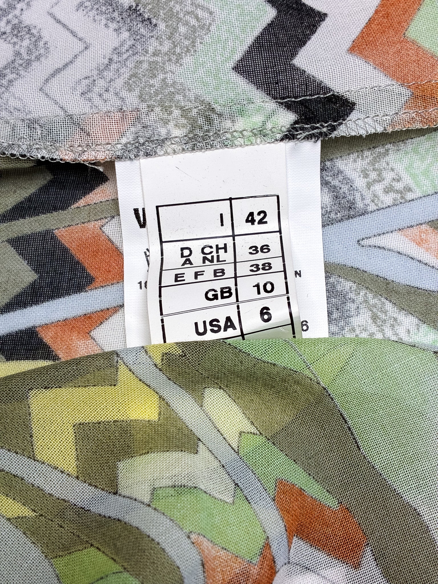 Missoni 2000s Foliage & Zigzag Print Cotton Shirt - S