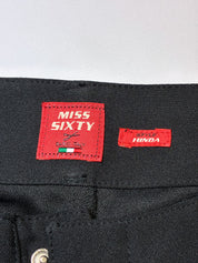 Miss Sixty 2000s Black Low Rise Wide Flare Trousers - S/M