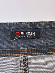 Morgan de Toi 2000s Dark Wash Low Rise Denim Mini Skirt - M/L