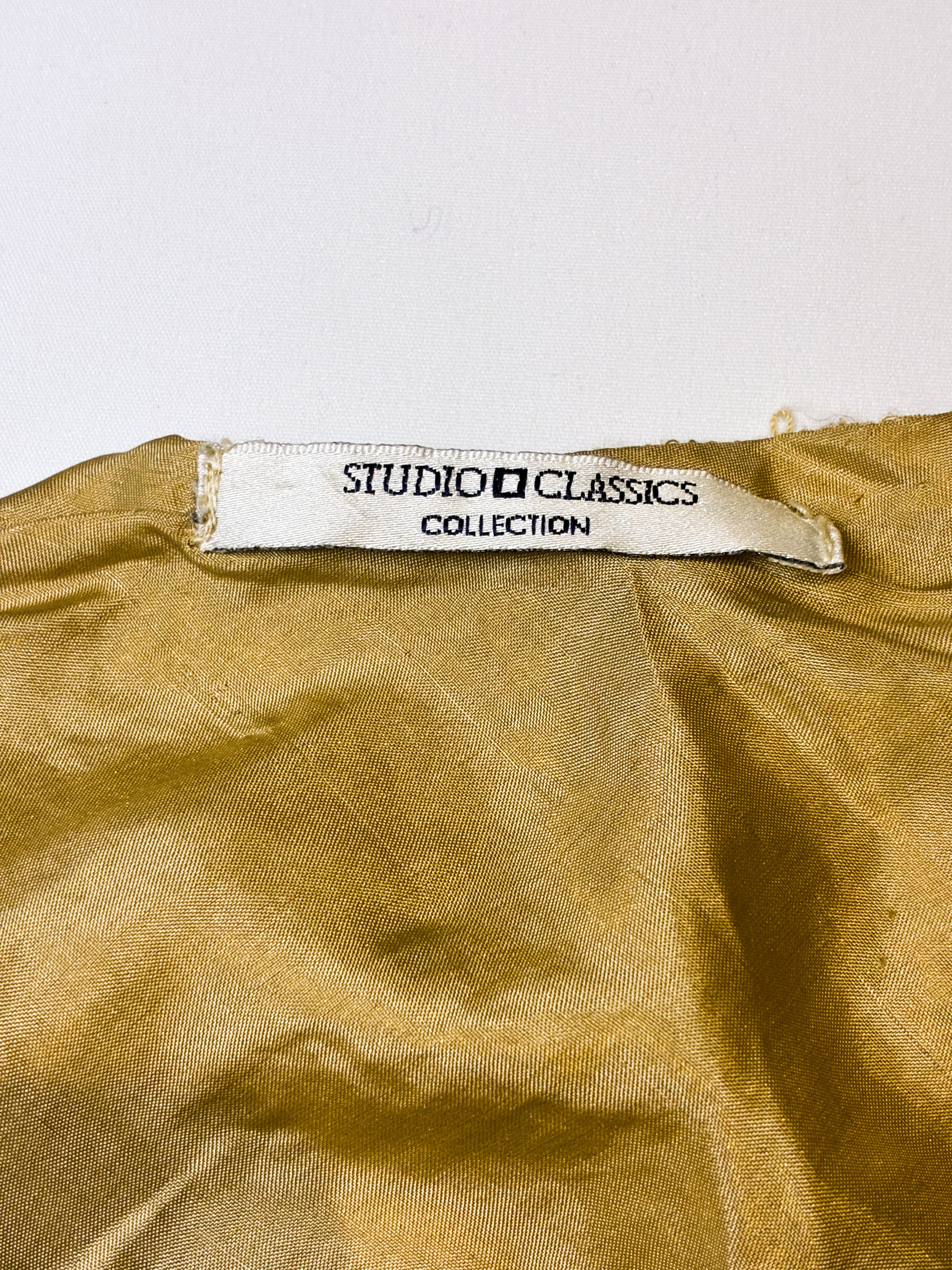 Studio Classics 2000s Gold Chevron Sequin Beaded Cami - XS/S