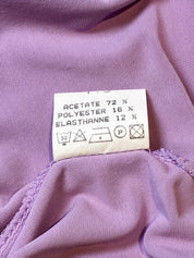 Enzo Loco 2000s Lilac Scoop Neck Three Quarter Sleeve Top - XS/S