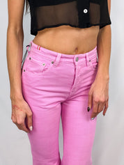 Inès de la Fressange Jane Pink Flared Jeans - W28