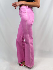Inès de la Fressange Jane Pink Flared Jeans - W28