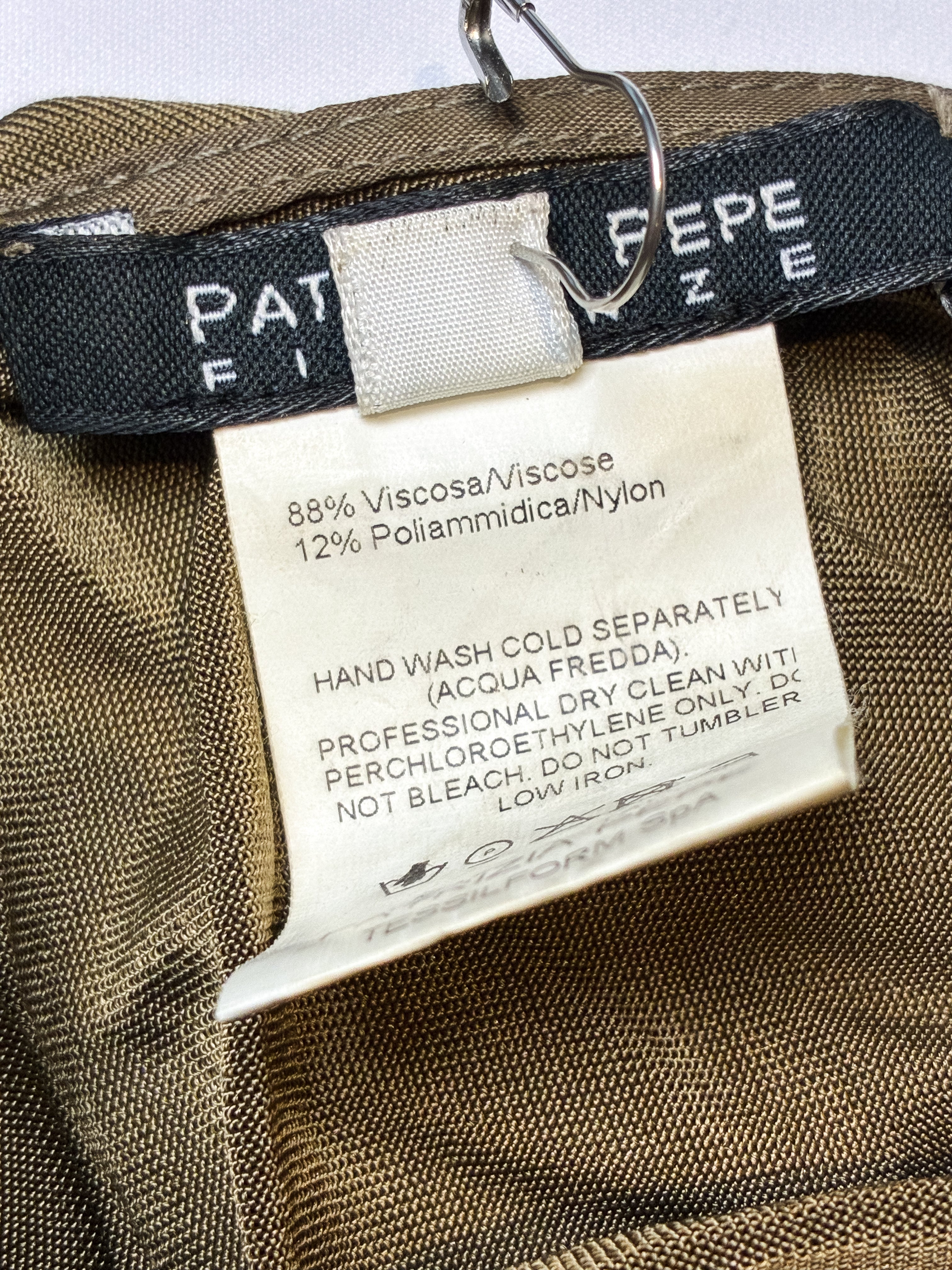 Patrizia Pepe Firenze 2000s Olive Ruched Sequin-Trim Halter Dress - S-L