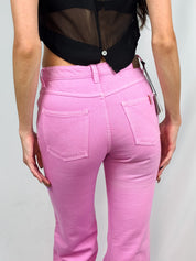 Inès de la Fressange Jane Pink Flared Jeans - W28