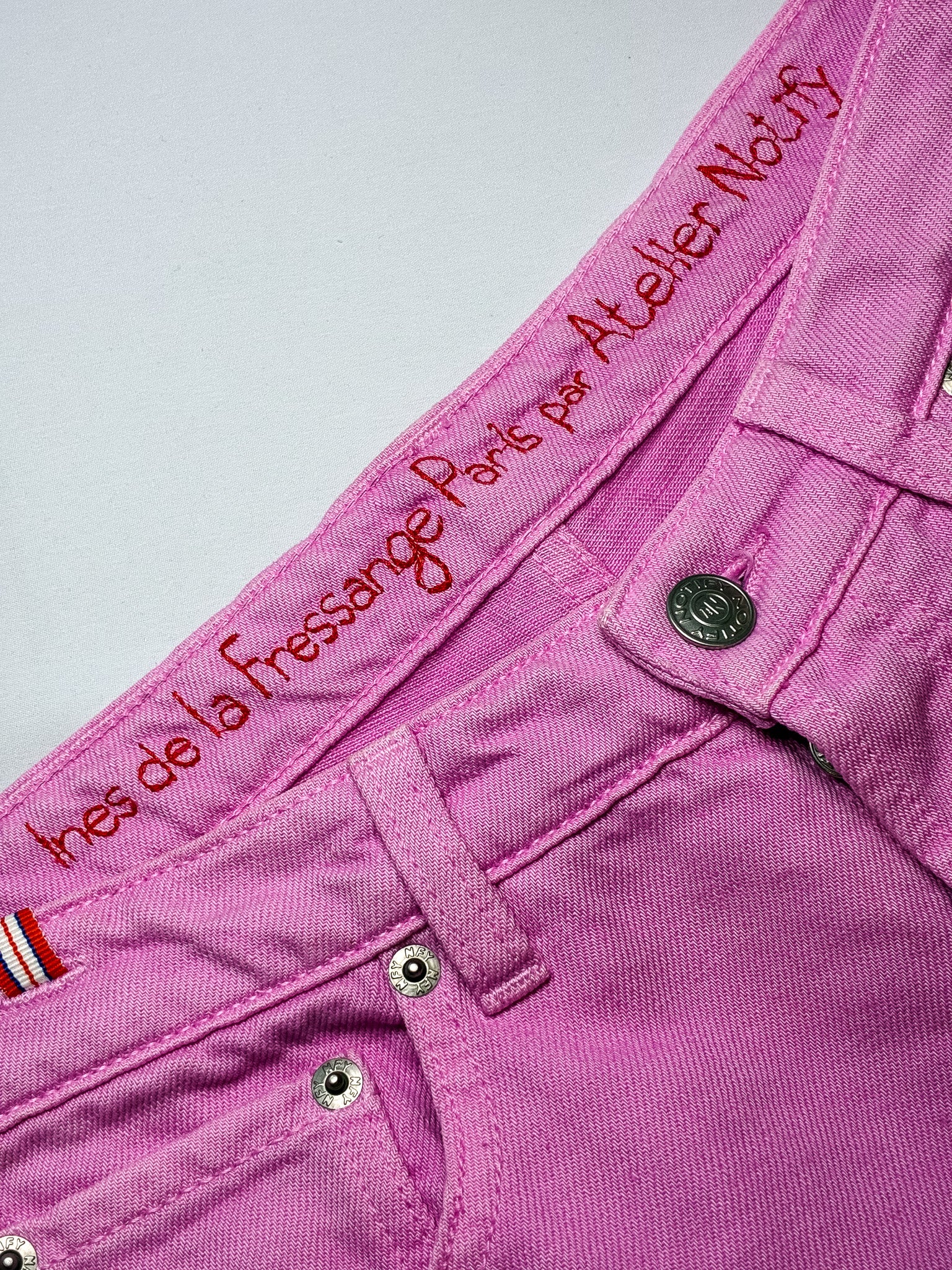 Inès de la Fressange Jane Pink Flared Jeans - W28