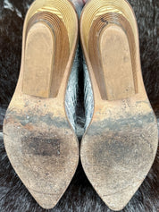 Fendi Fall 2018 Limited Edition Silver Cowboy Boots