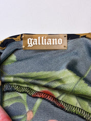 John Galliano F/W 2003 Cherry Leopard Print Silk Dress - S/M