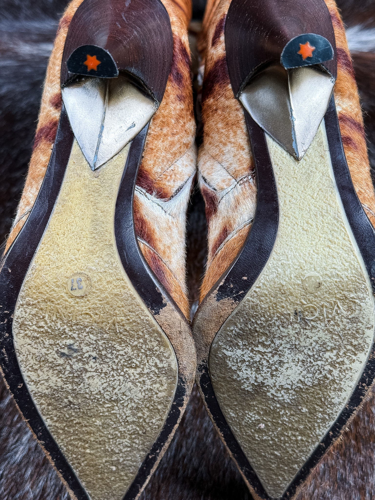 Roberto Cavalli 2000s Tiger-Print Knee-High Boots