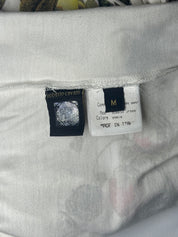 Roberto Cavalli S/S 2005 Botanical Fruit & Tiger Print Tie-Front Top - S/M