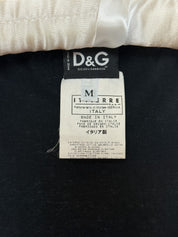 D&G 2000s Black "Too Cool For School" Glitter Cutout Back Tee - S/M