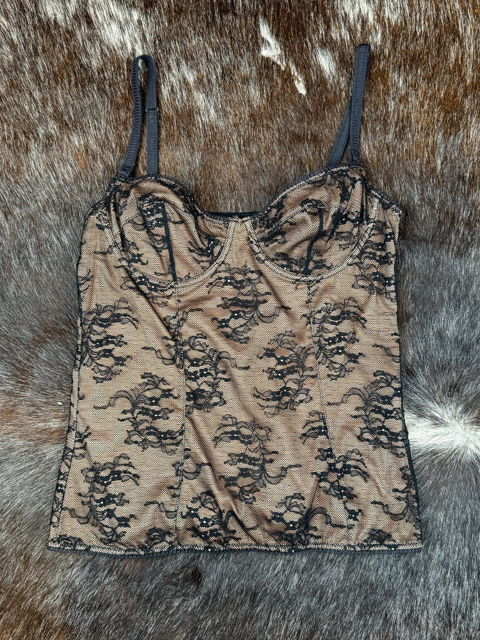 D&G 2002 Sheer Lace Corset Top