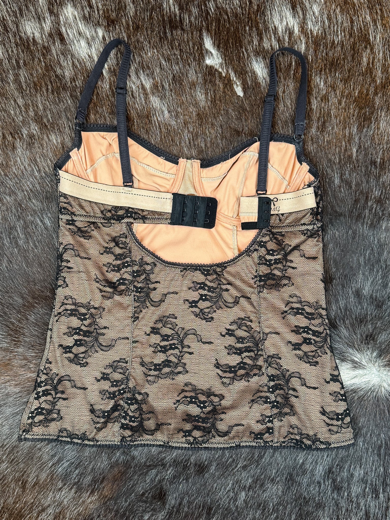 D&G 2002 Sheer Lace Corset Top