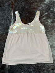 Italian Vintage 2000s Iridescent Sequin Tank