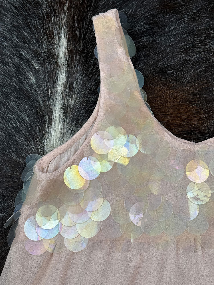 Italian Vintage 2000s Iridescent Sequin Tank