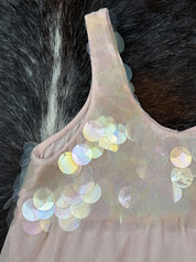 Italian Vintage 2000s Iridescent Sequin Tank