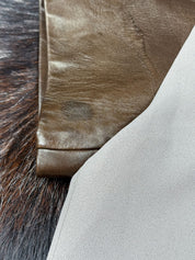 Italian 2000s Mother of Pearl Taupe Top