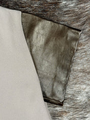 Italian 2000s Mother of Pearl Taupe Top