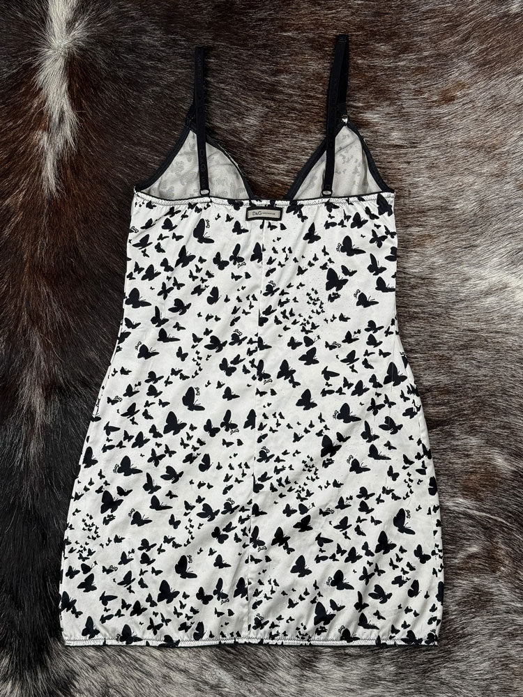 D&G 2000s Butterfly Slip Dress
