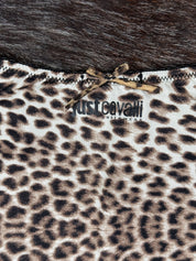 Just Cavalli 2000s Leopard Lace-Trim Tee