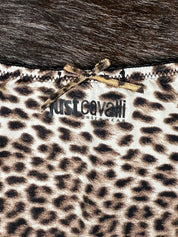 Just Cavalli 2000s Leopard Lace-Trim Tee