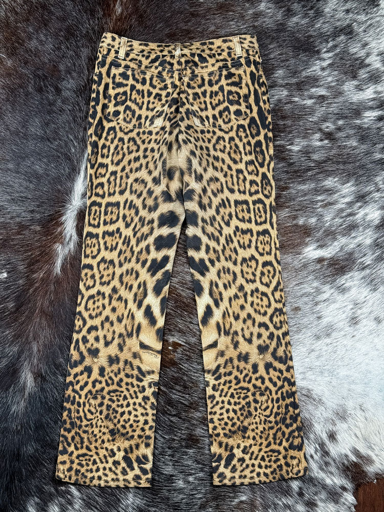 Roberto Cavalli 2000s Leopard Print Pants