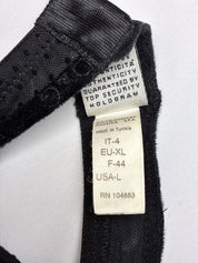 D&G Dolce & Gabbana 2000s Black Dot Mesh Bustier Top - XS/S