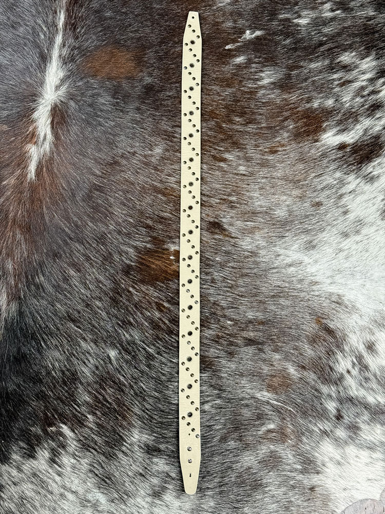 Dolce & Gabbana 2000s Studded Taupe Suede Belt