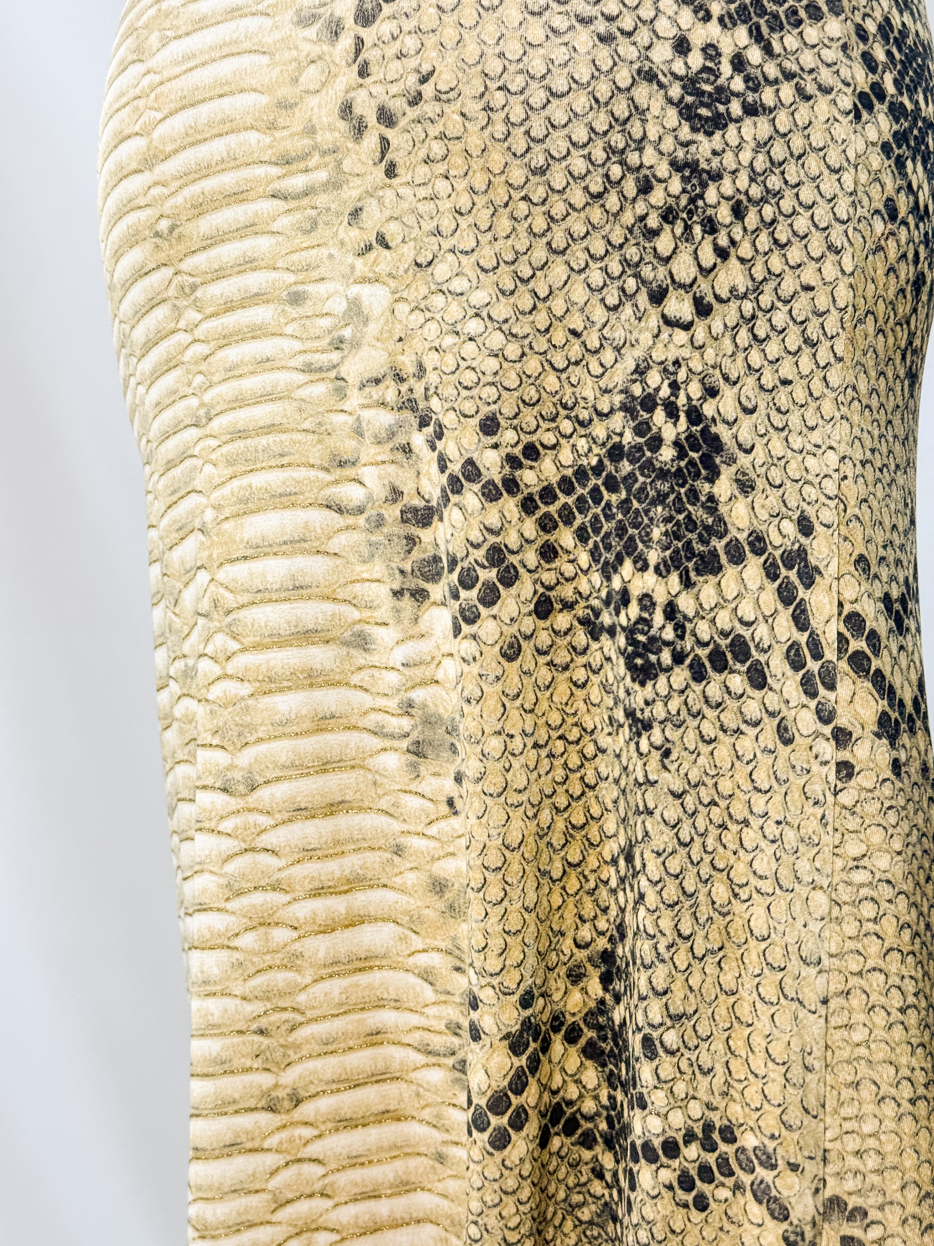 Roberto Cavalli Freedom 2000s Python Print Low Rise Maxi Skirt - XS/L