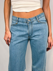Morris Jeans Division 2000s Light Wash Wide Leg Jeans - W30