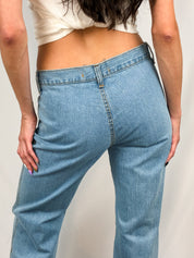 Morris Jeans Division 2000s Light Wash Wide Leg Jeans - W30