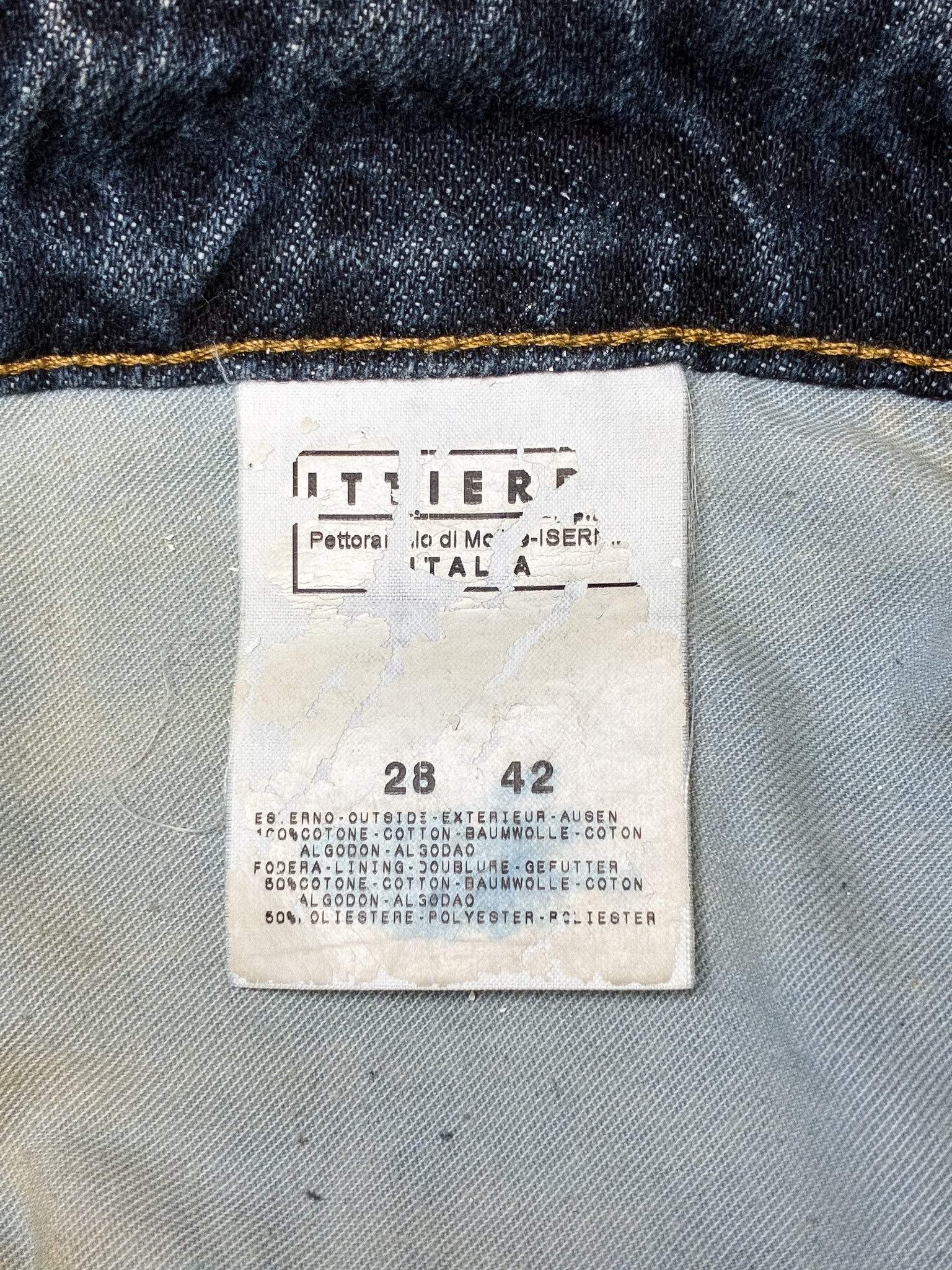 Just Cavalli 2000s Hand-Painted Green Floral Bootcut Jeans - W30