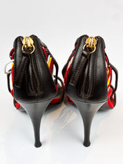 Vicini by Giuseppe Zanotti 2000s Multicolor Beaded Cage Sandals - EU 37