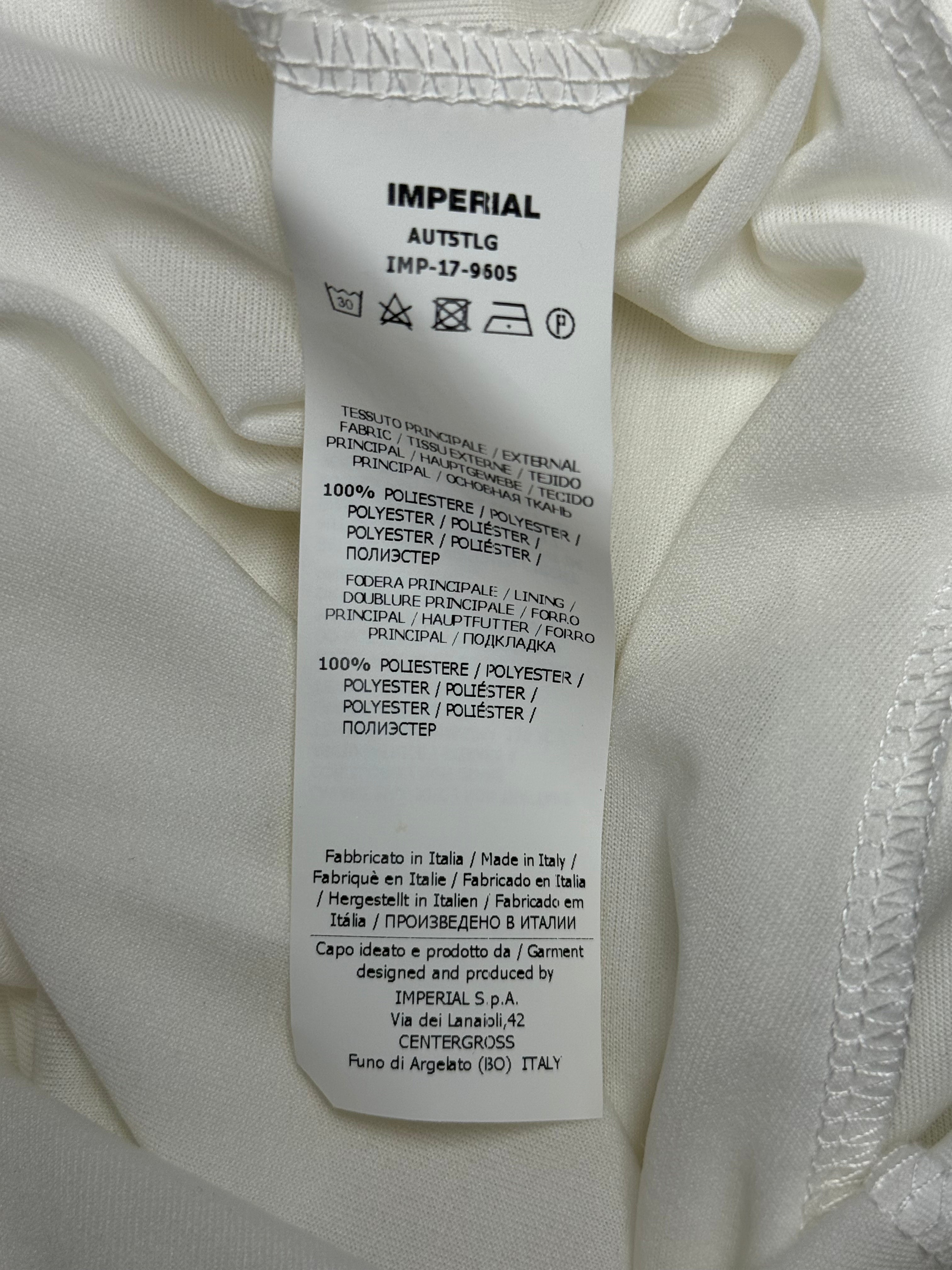 Imperial 2000s White Grecian Wrap Maxi Dress - M/L